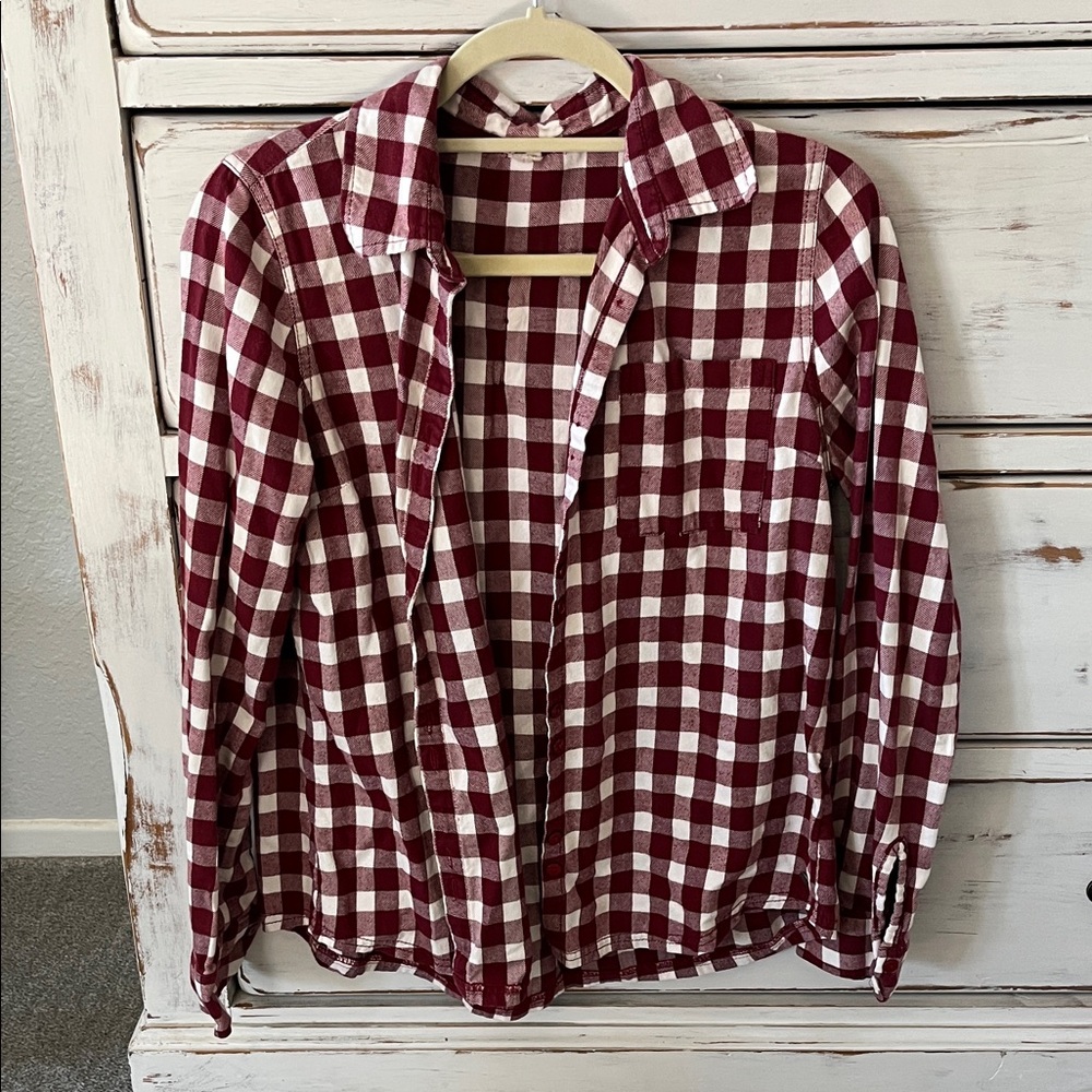 Men's Red Checkered Shirt